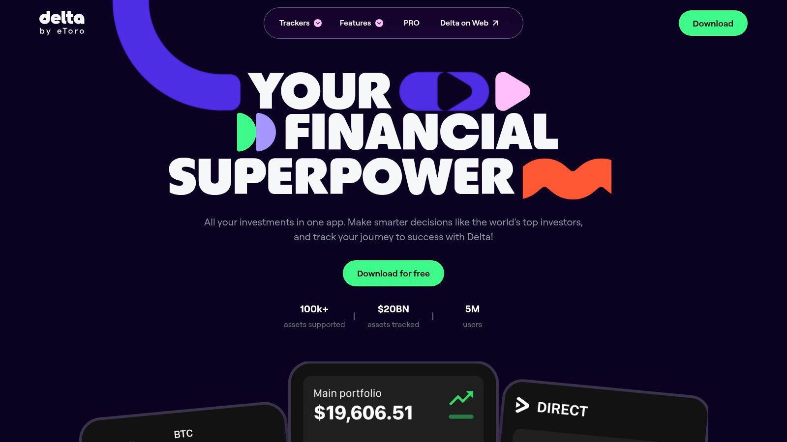 Delta Investment Tracker (by eToro)