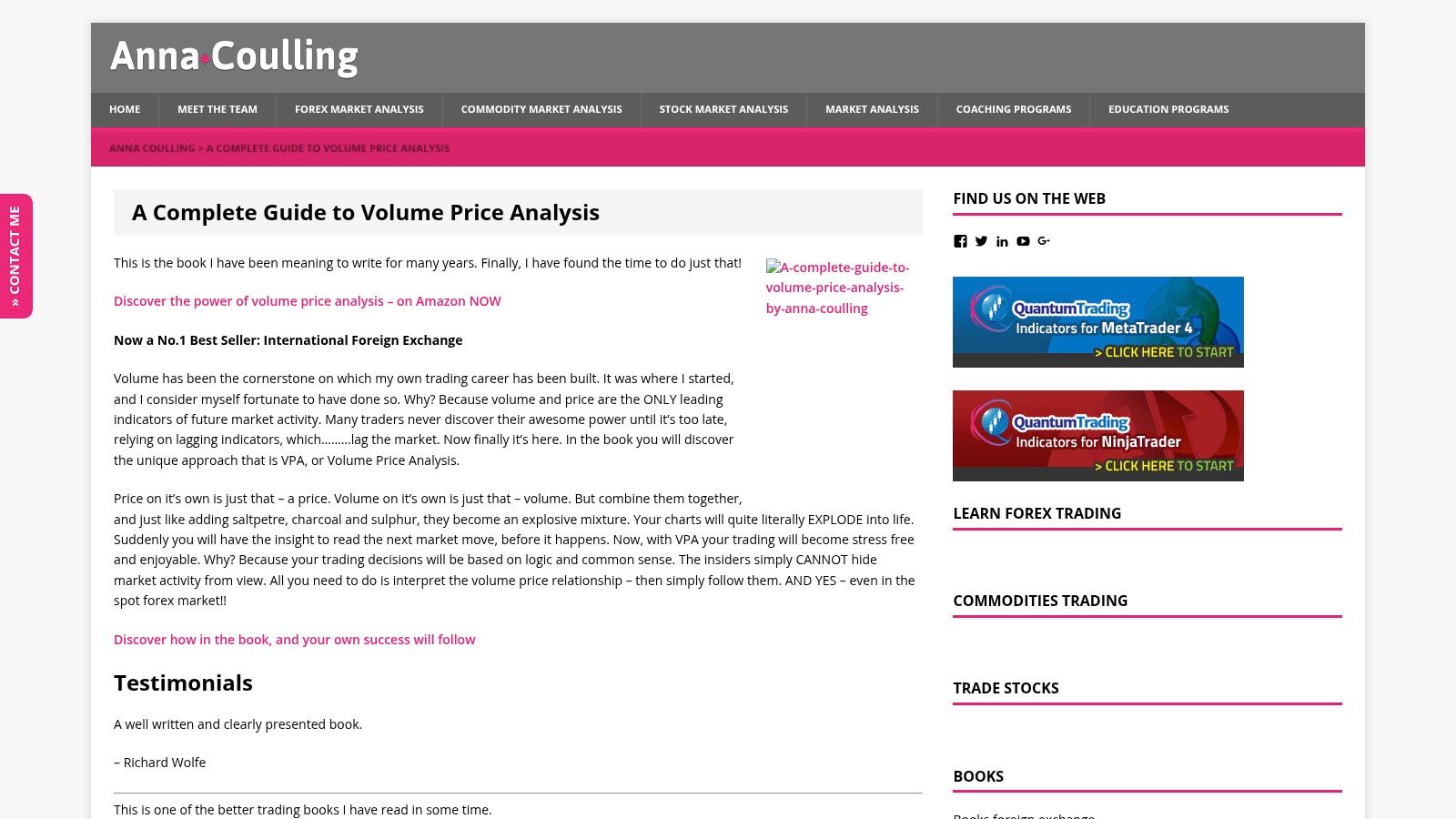 A Complete Guide to Volume Price Analysis — Anna Coulling